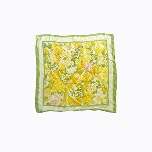 70s Vintage Avon Burst of Spring Kent Floral Scarf Monet Abstract Art Boho Chic